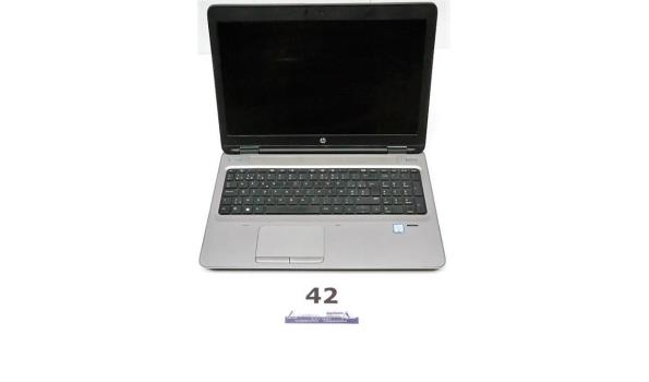 laptop HP Probook 650 G3, Intel Core i5, zonder lader, paswoord niet gekend, beschadigd